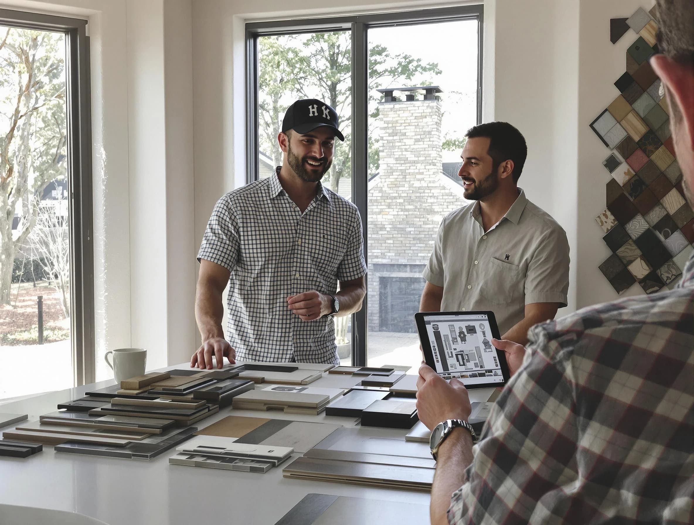 Birmingham Chimney Sweep remodeling a chimney and fireplace in Birmingham, AL