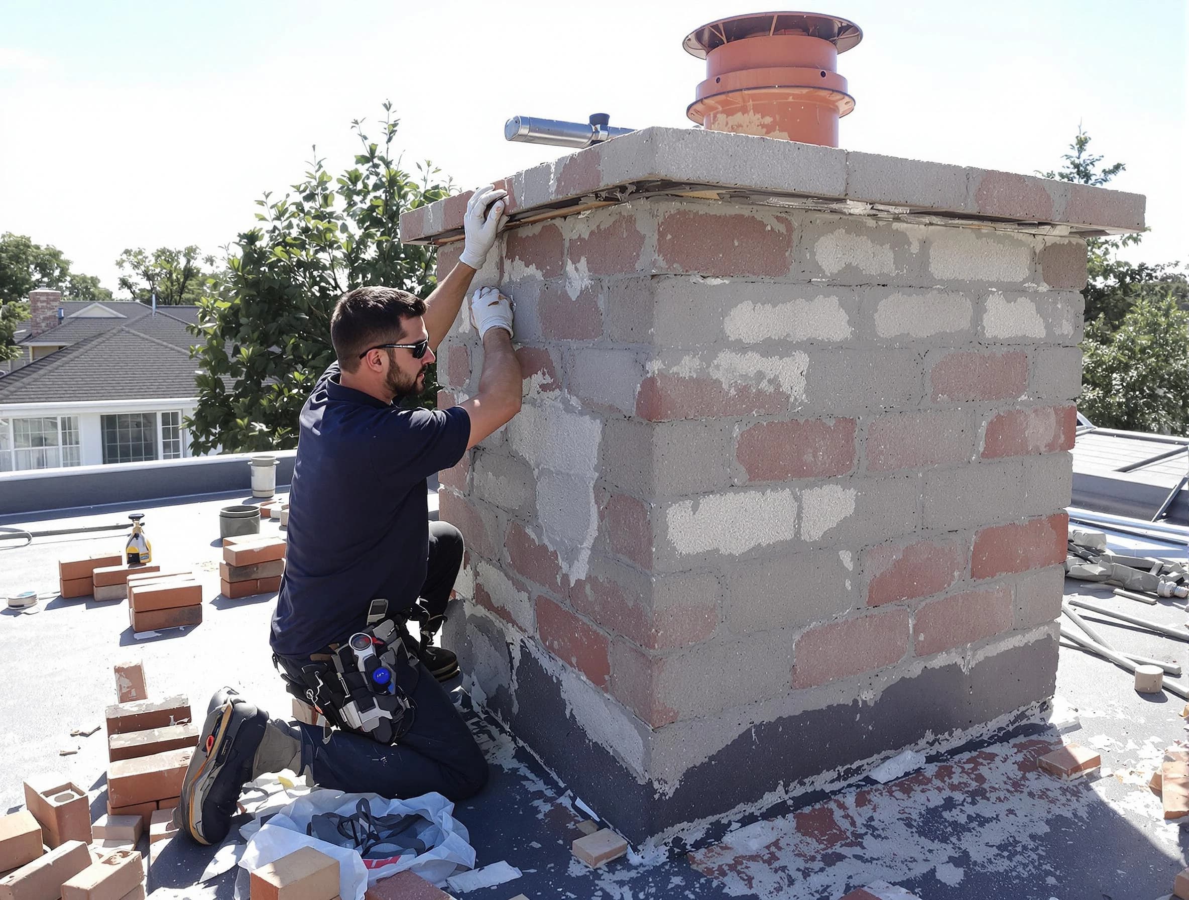 Advanced chimney repair process by Birmingham Chimney Sweep in Birmingham, AL