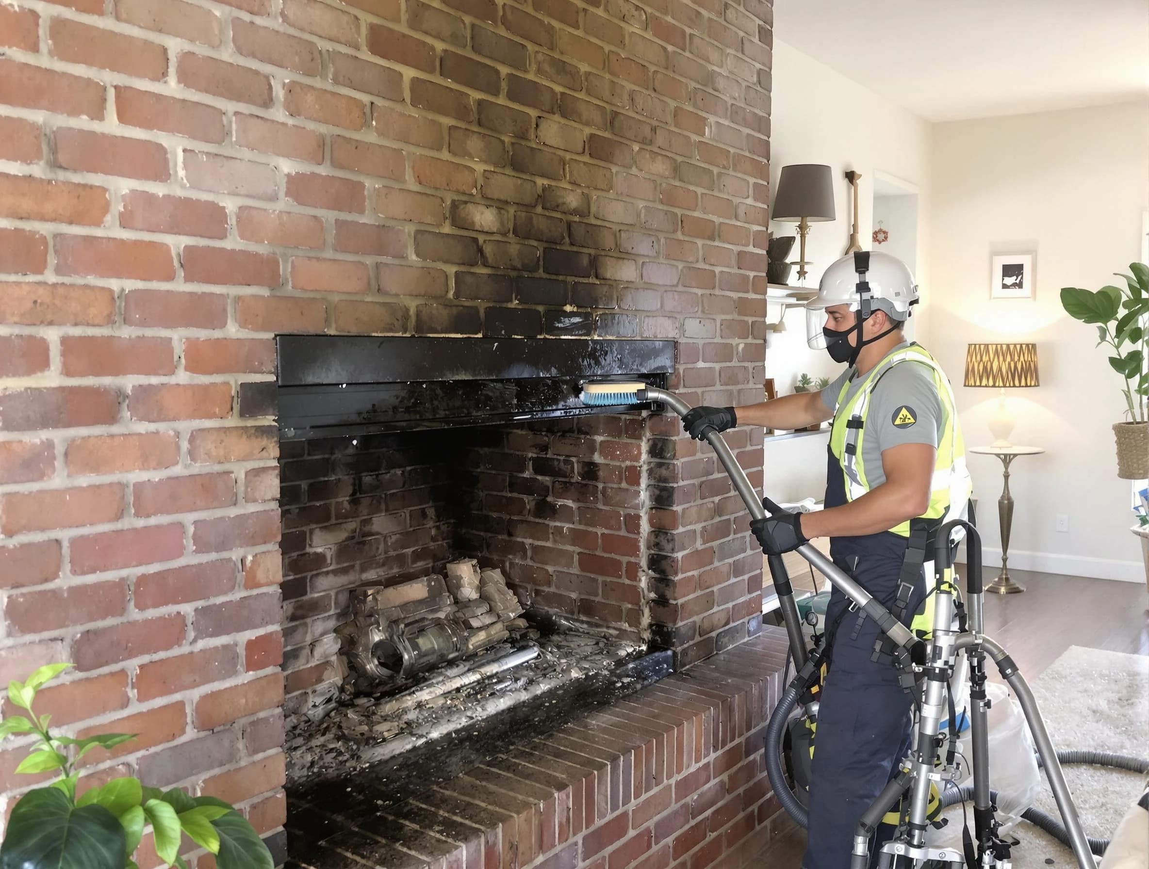 Birmingham Chimney Sweep providing fireplace cleaning services in Birmingham, AL