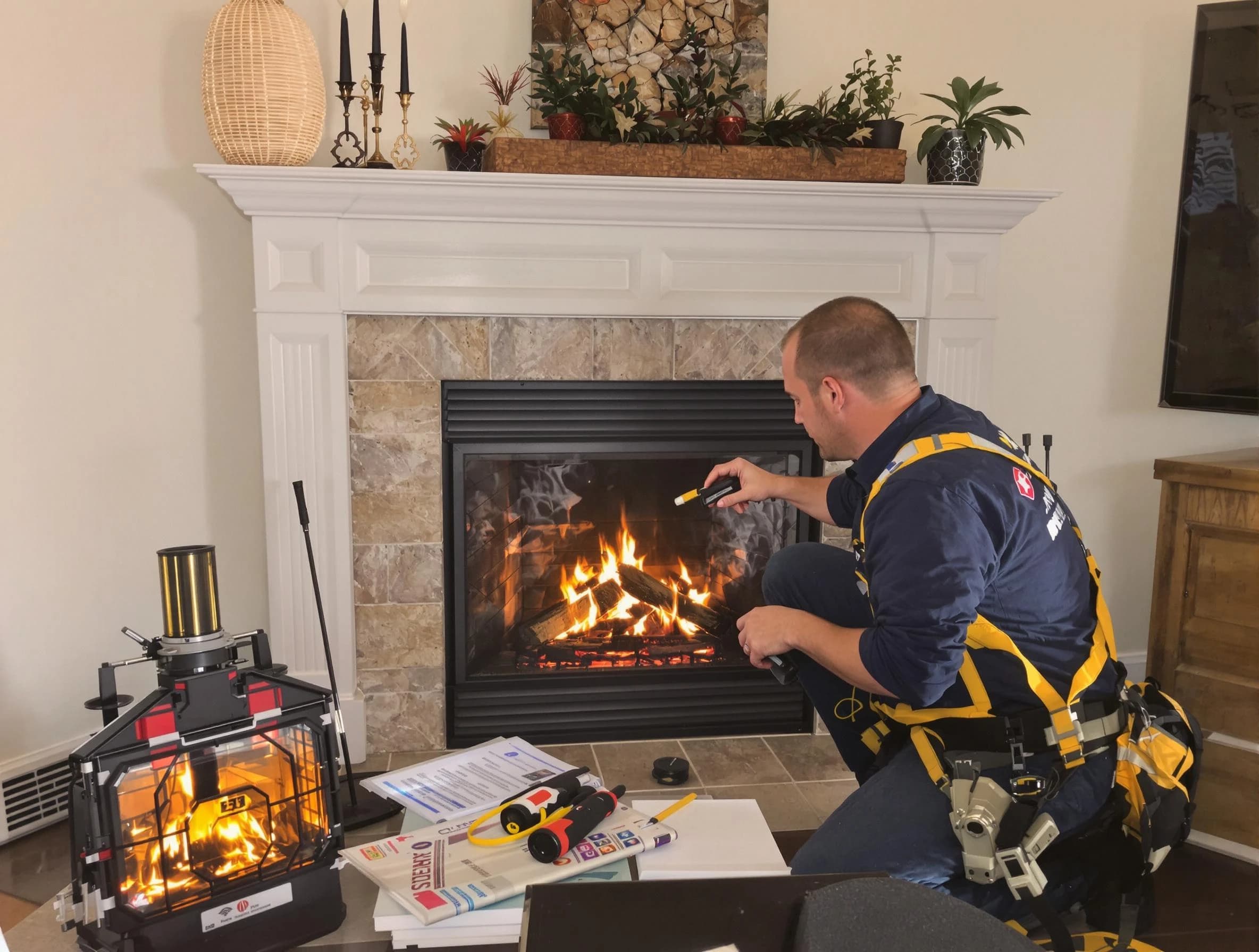 Safety-focused fireplace inspection by Birmingham Chimney Sweep in Birmingham, AL