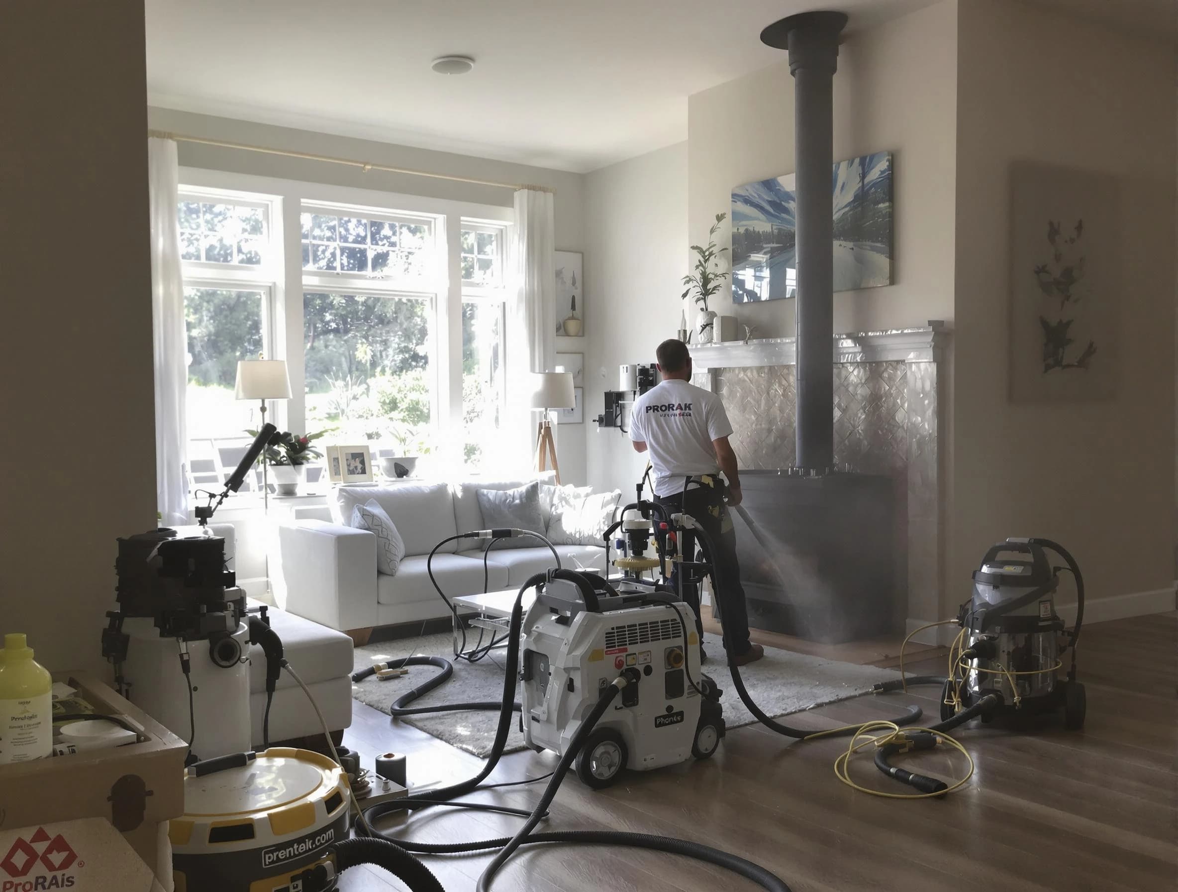 Soot removal service by Birmingham Chimney Sweep for a fireplace in Birmingham, AL
