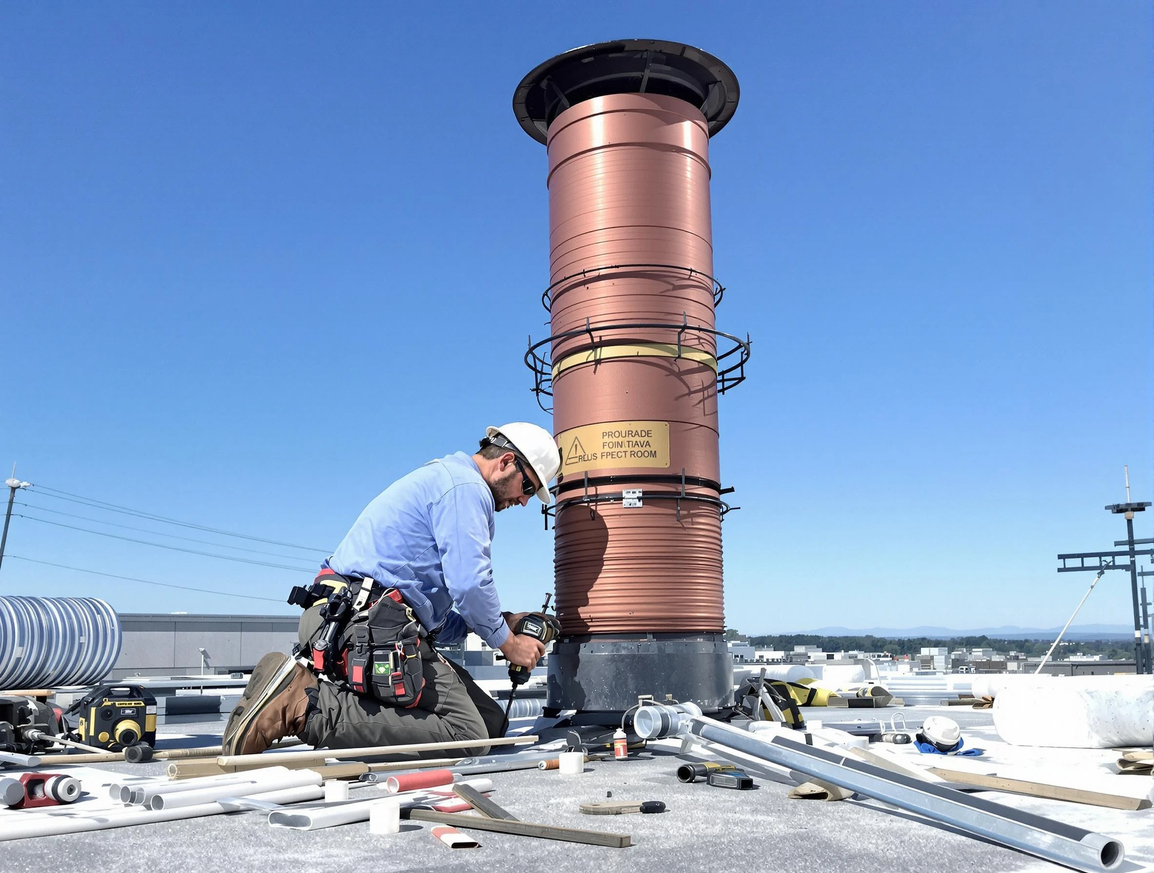 Installed chimney liner by Birmingham Chimney Sweep in Birmingham, AL