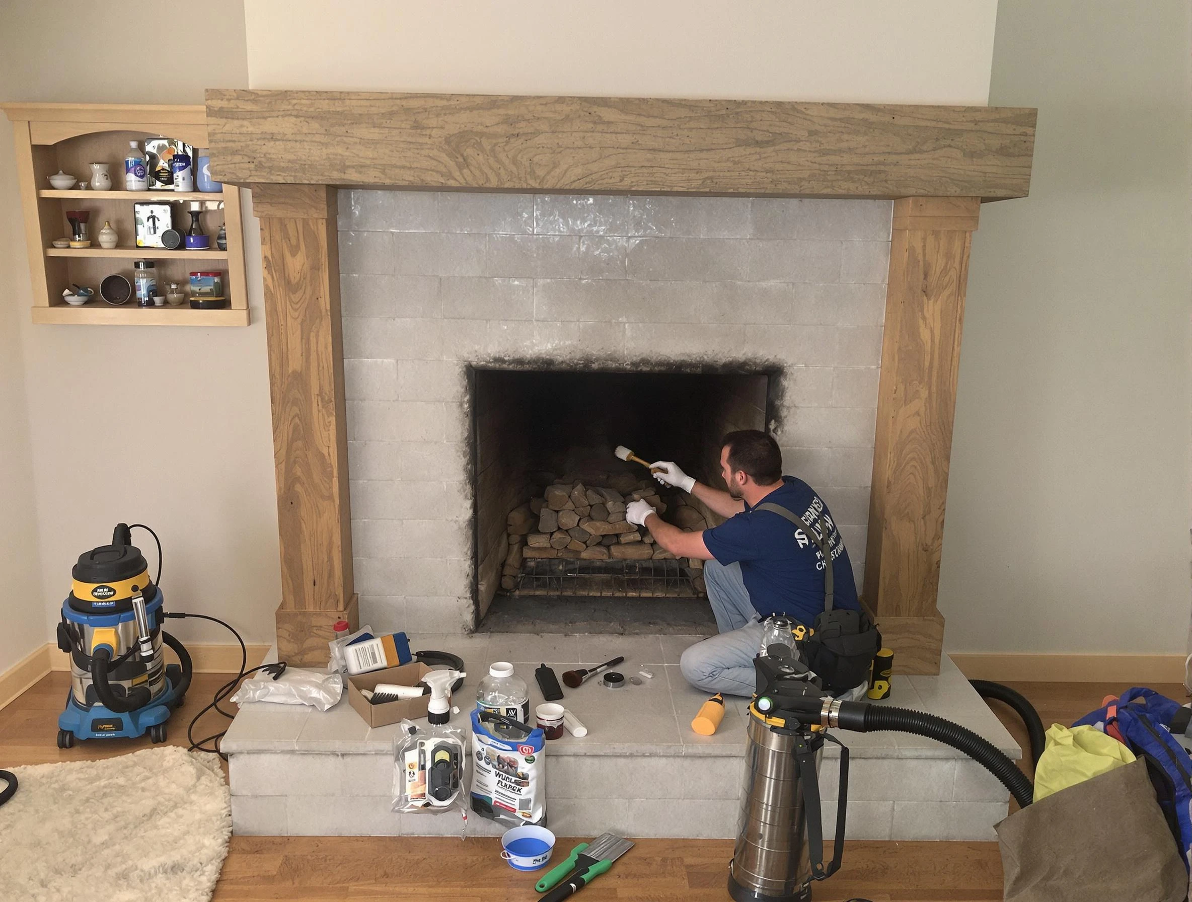 Detailed creosote removal process by Birmingham Chimney Sweep in Birmingham, AL